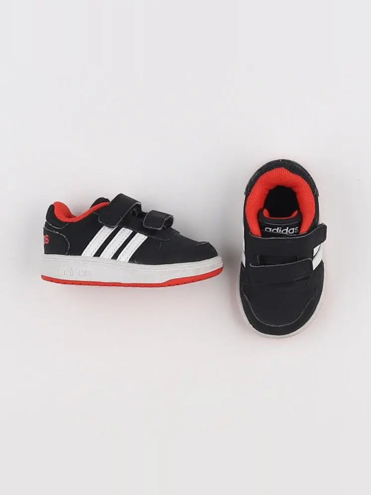 Adidas - tennis à scratch/ lacets noir - pointure 19