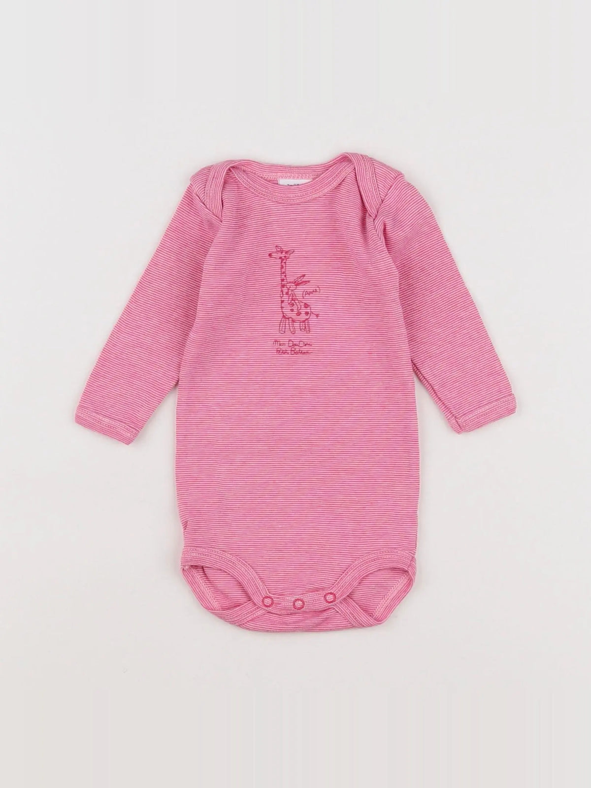 Petit Bateau - body rouge - 3 mois