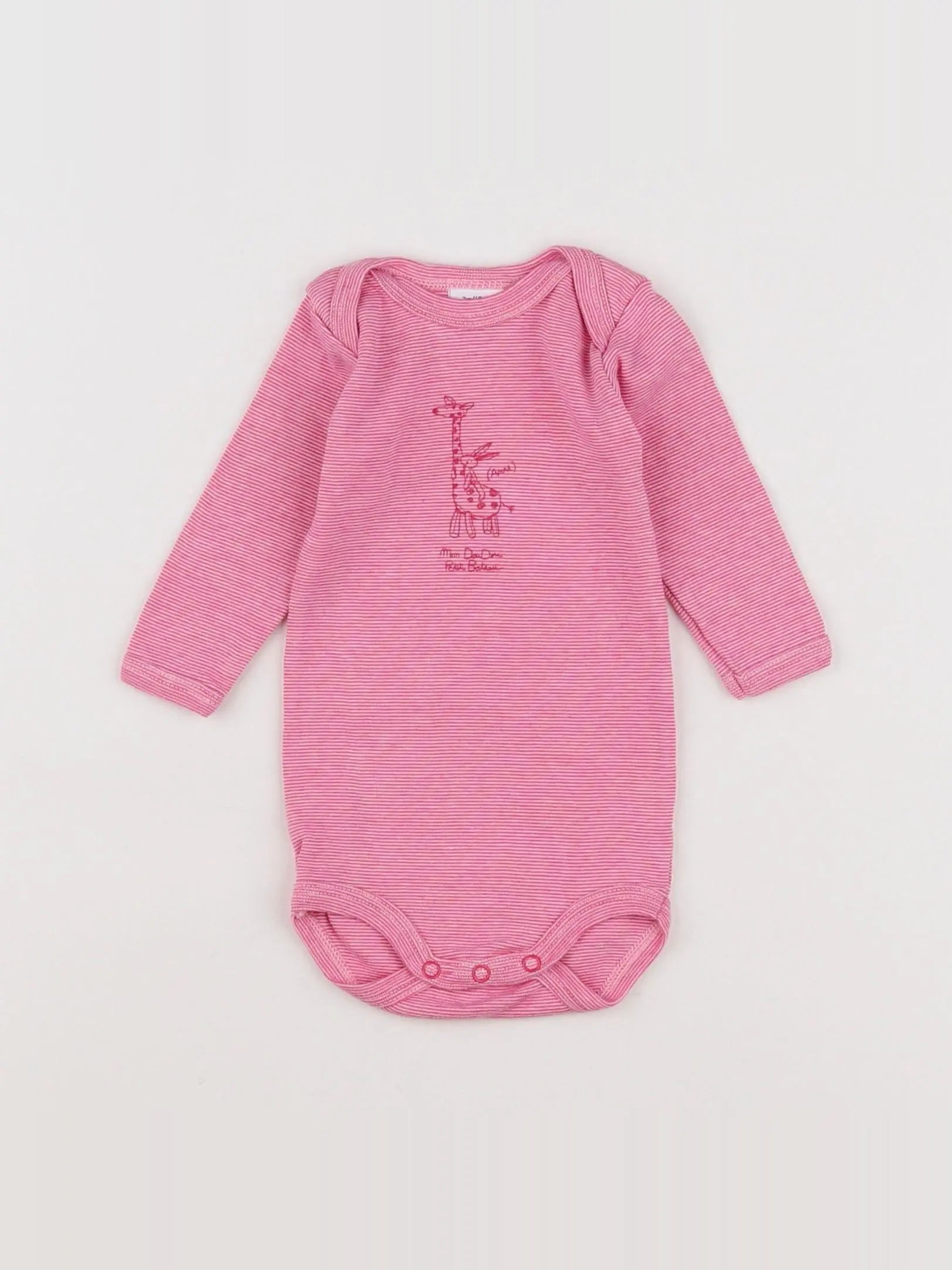 Petit Bateau - body rouge - 3 mois