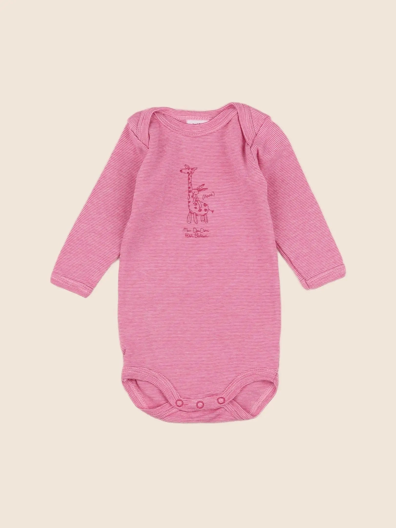 Petit Bateau - body rouge - 3 mois