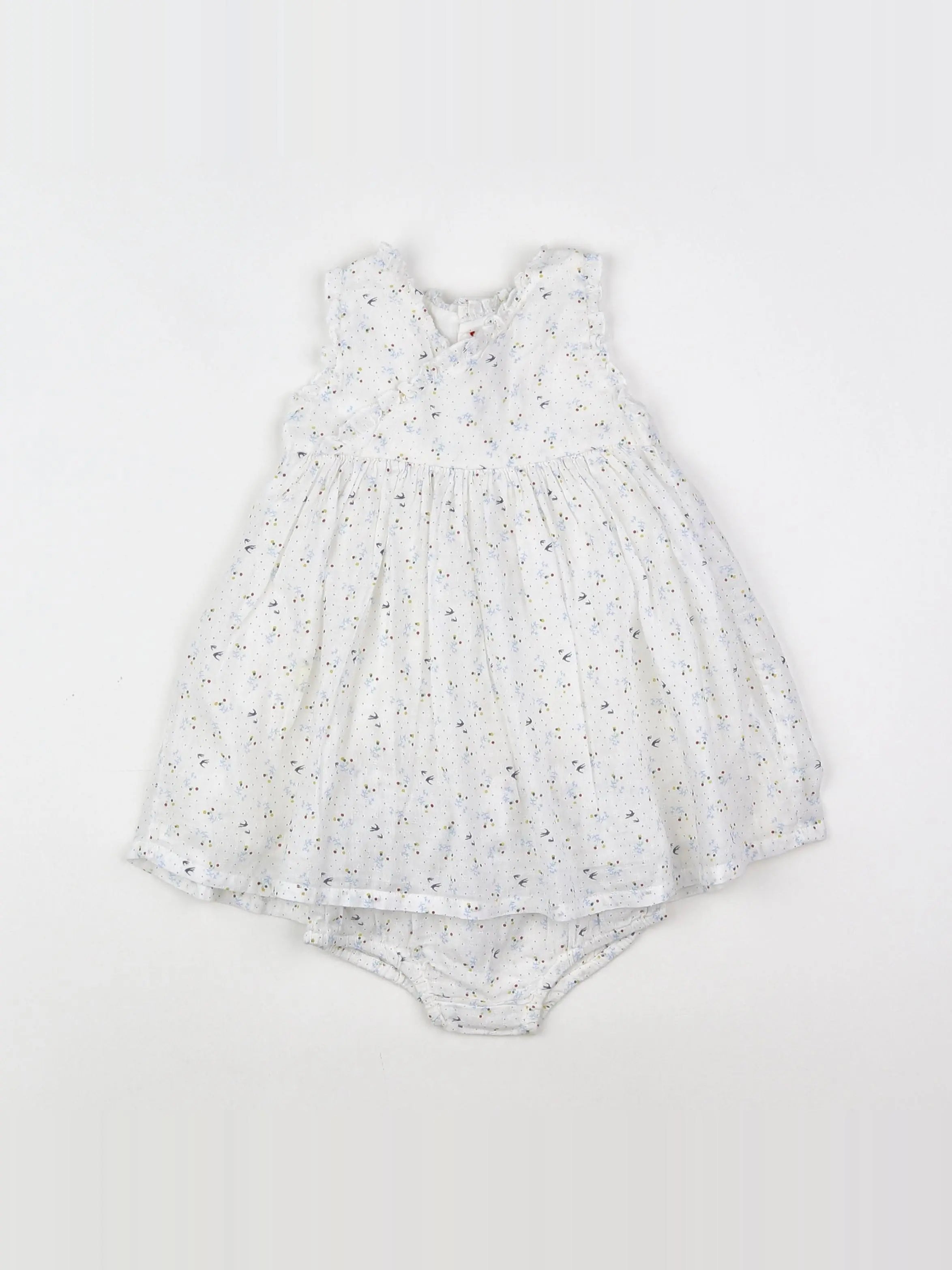 Boutchou - robe blanc - 6 mois