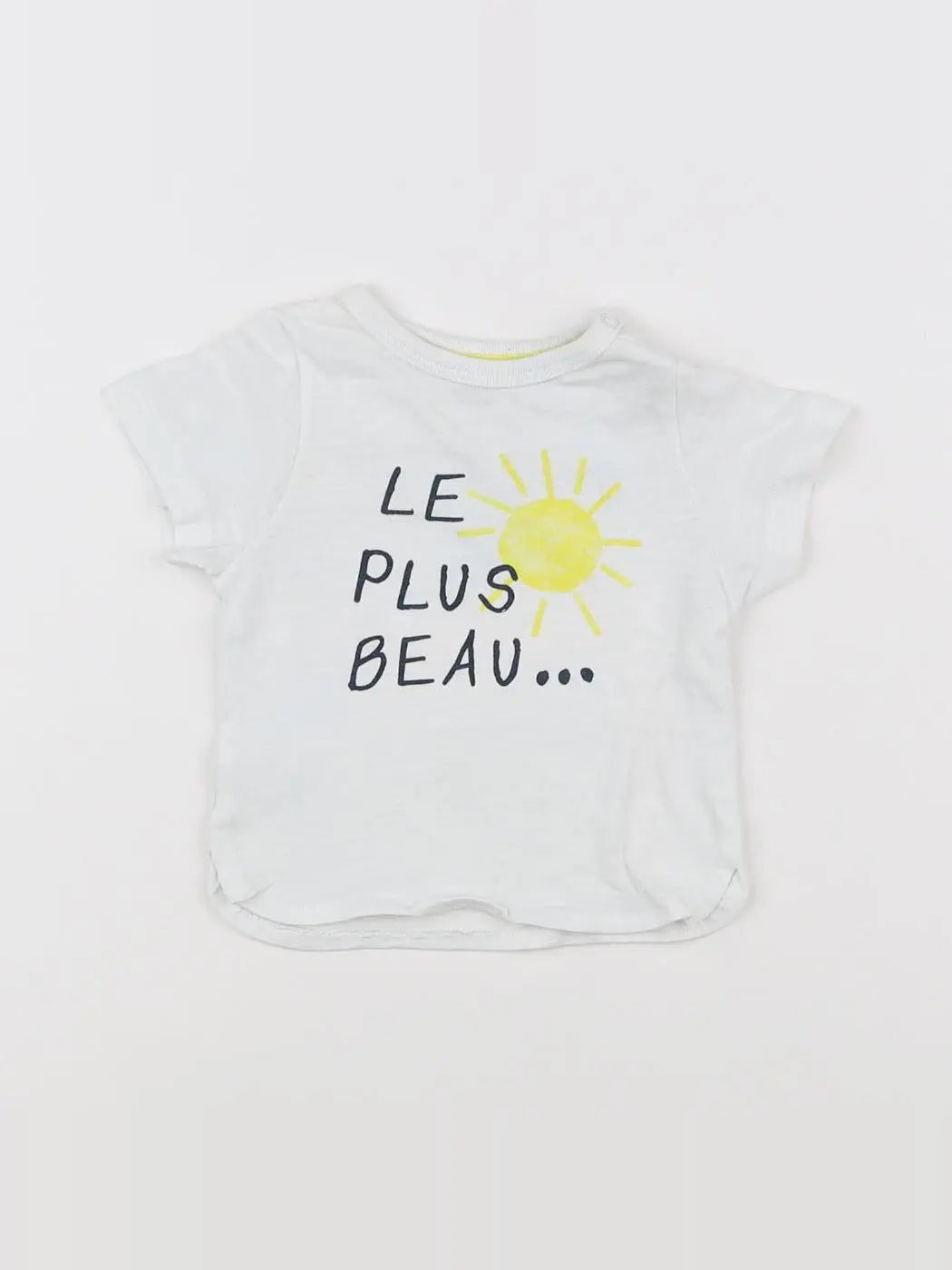 Tape à l'oeil - tee-shirt blanc - 3 mois