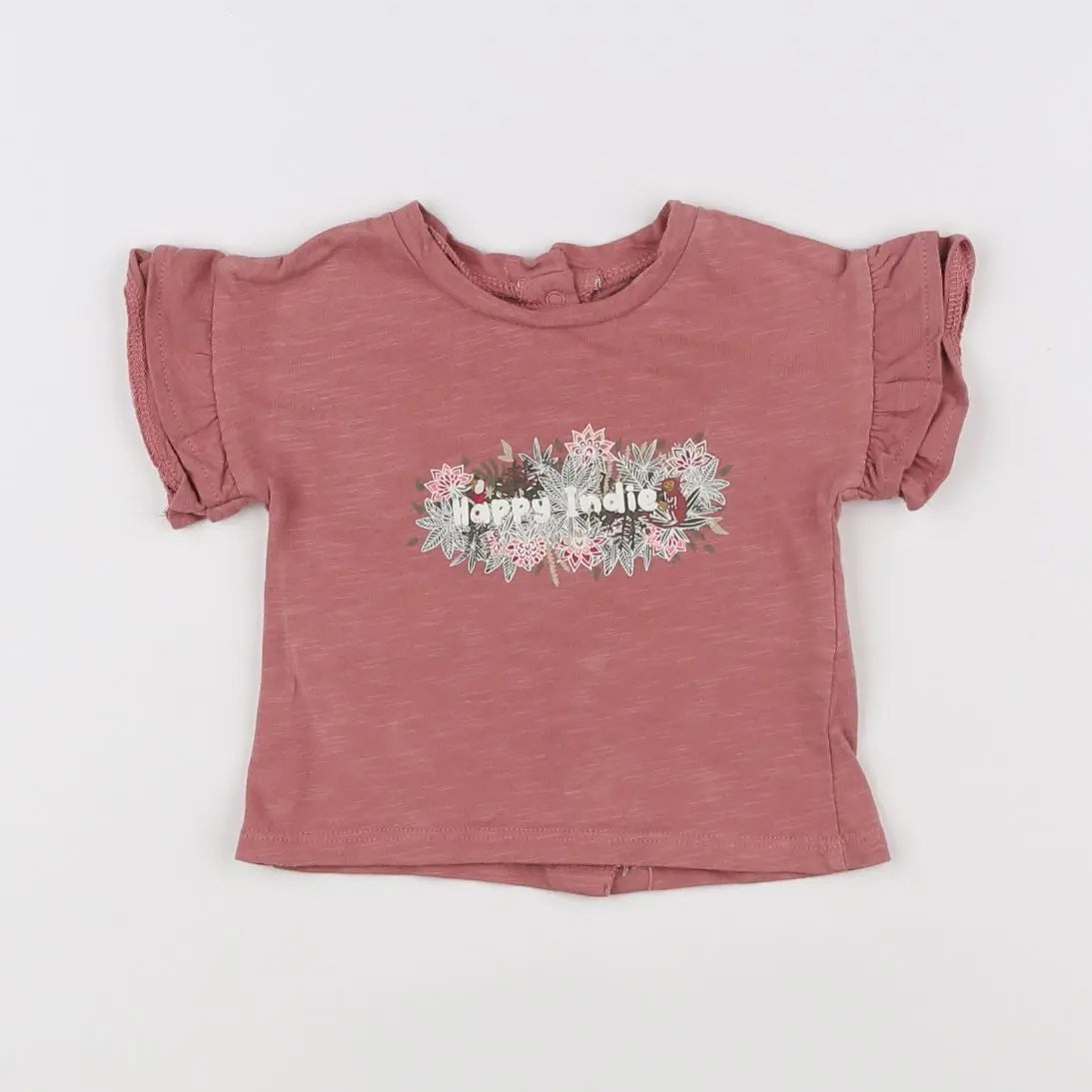 Vertbaudet - tee-shirt rose - 3 mois