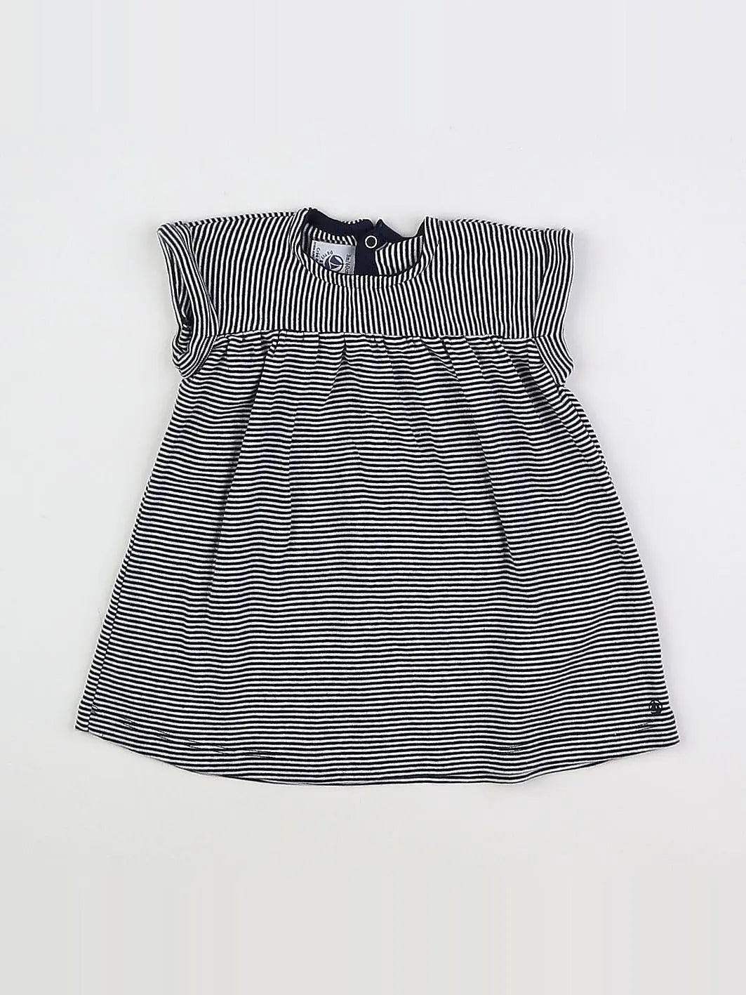 Petit Bateau - robe bleu - 3 mois