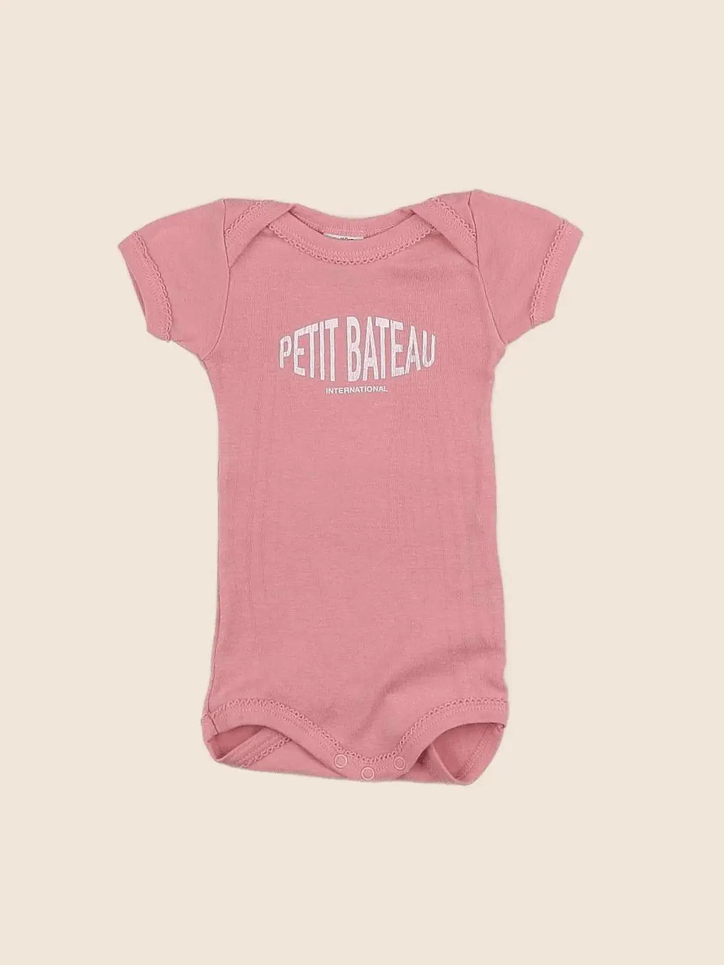 Petit Bateau - body rose - 3 mois
