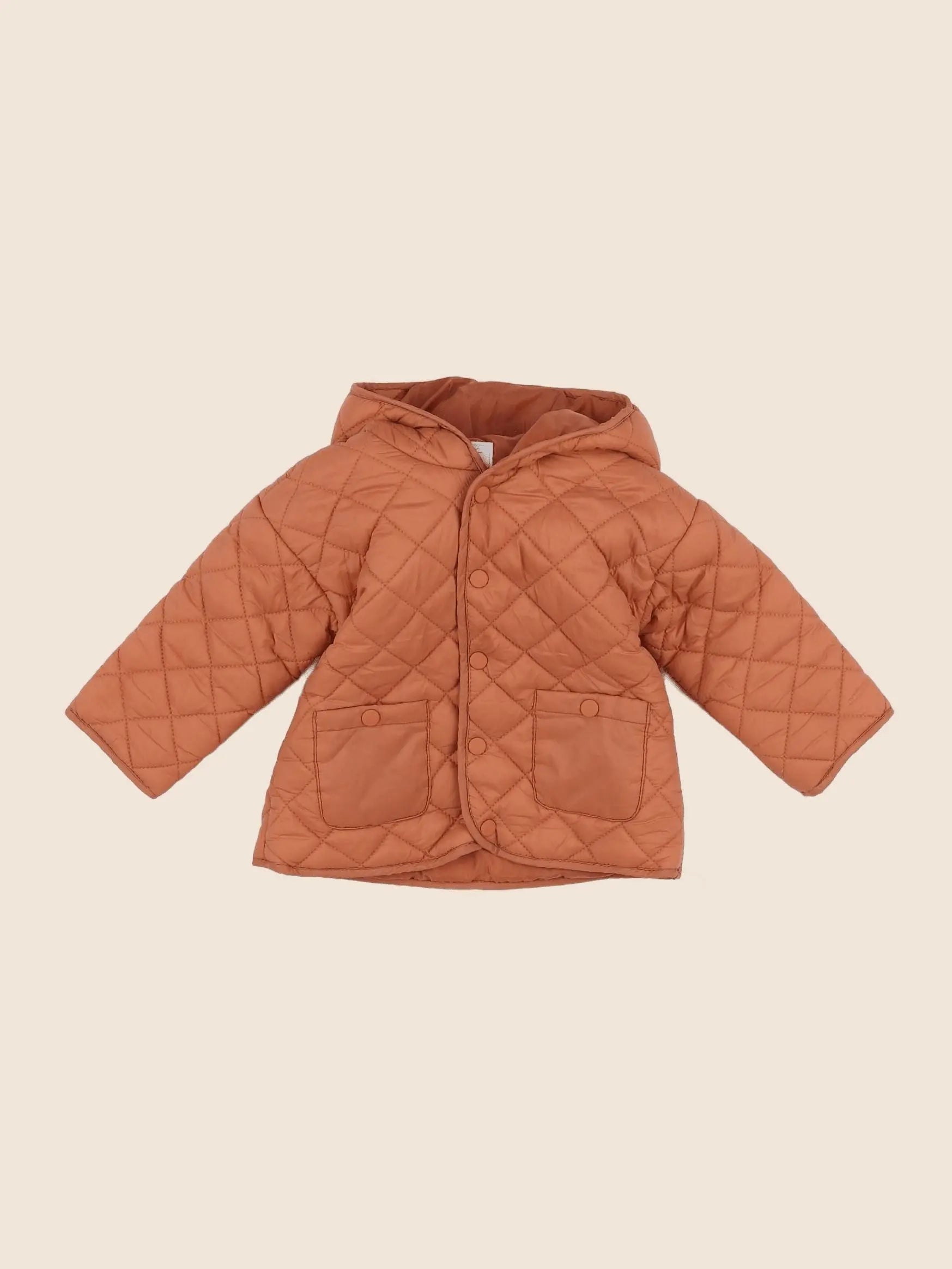 Vertbaudet - doudoune orange - 12 mois