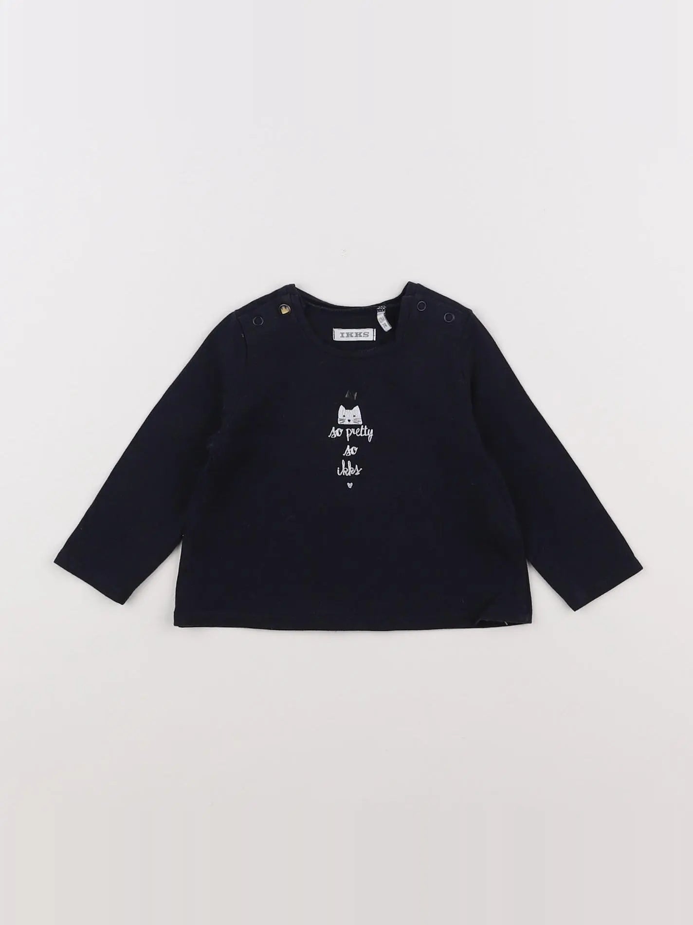 IKKS - tee-shirt bleu - 12 mois