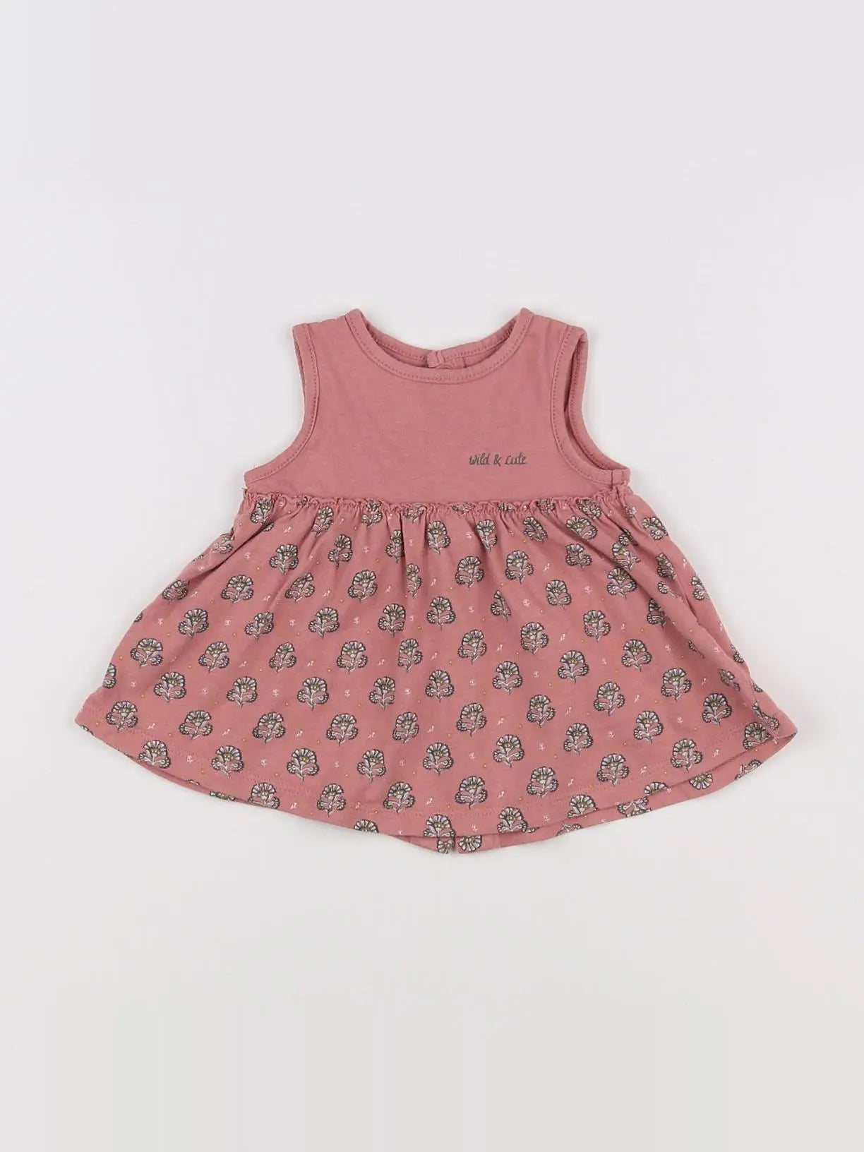 Vertbaudet - robe rose - 1 mois