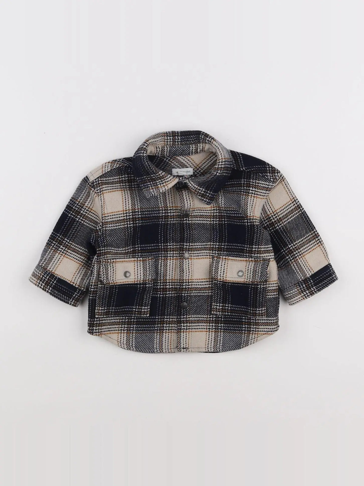 Vertbaudet - chemise bleu - 6 mois