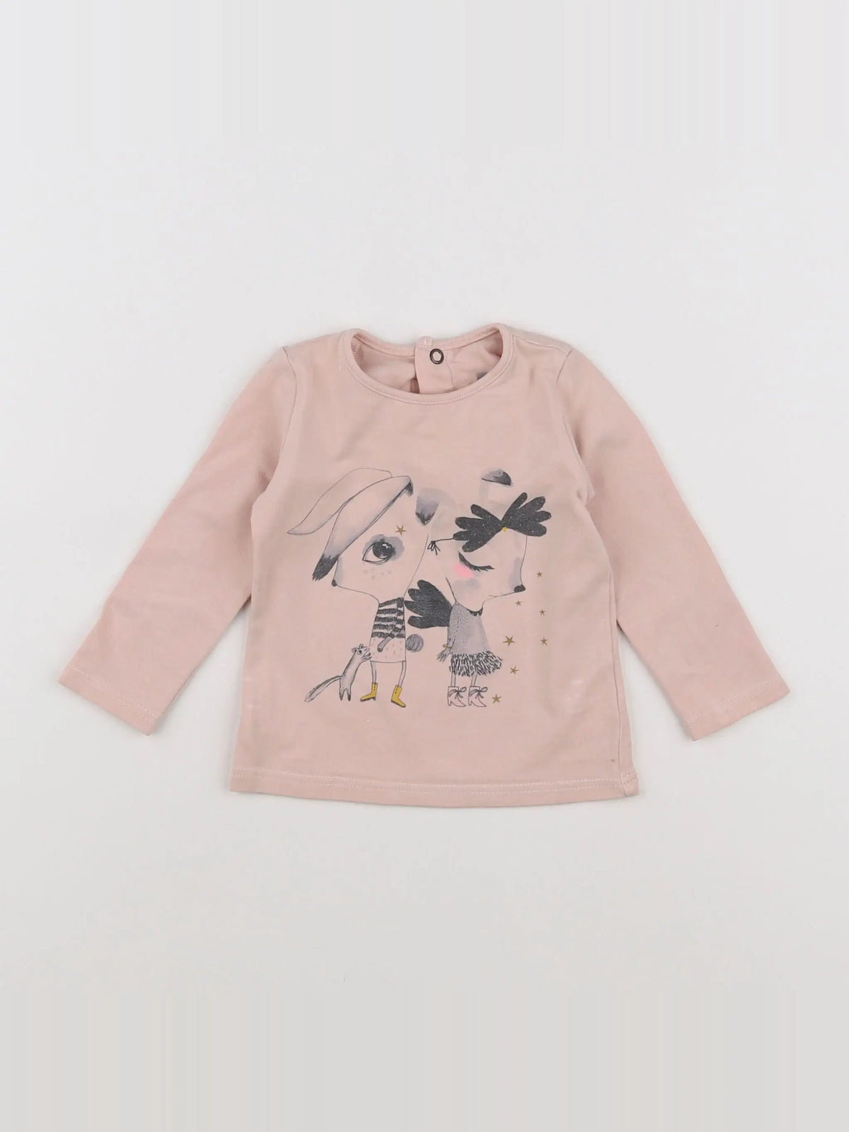 Catimini - tee-shirt rose - 12 mois