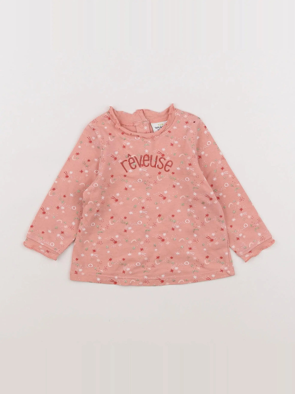 Tape à l'oeil - tee-shirt rose - 6 mois