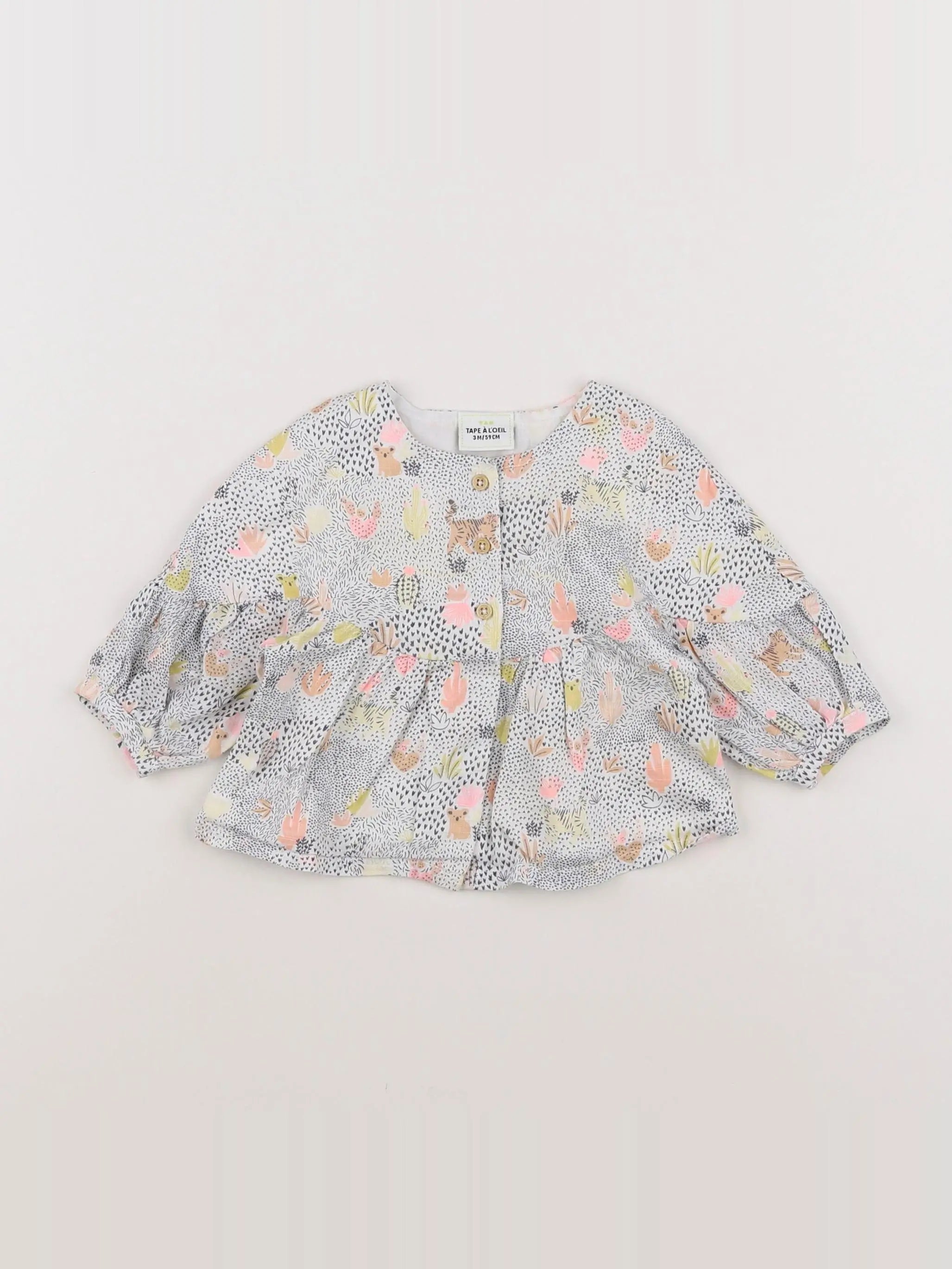 Tape à l'oeil - blouse multicolore - 3 mois