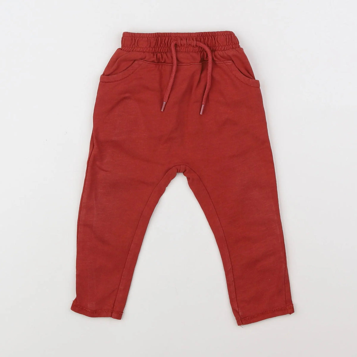 Vertbaudet - jogging rouge - 9 mois