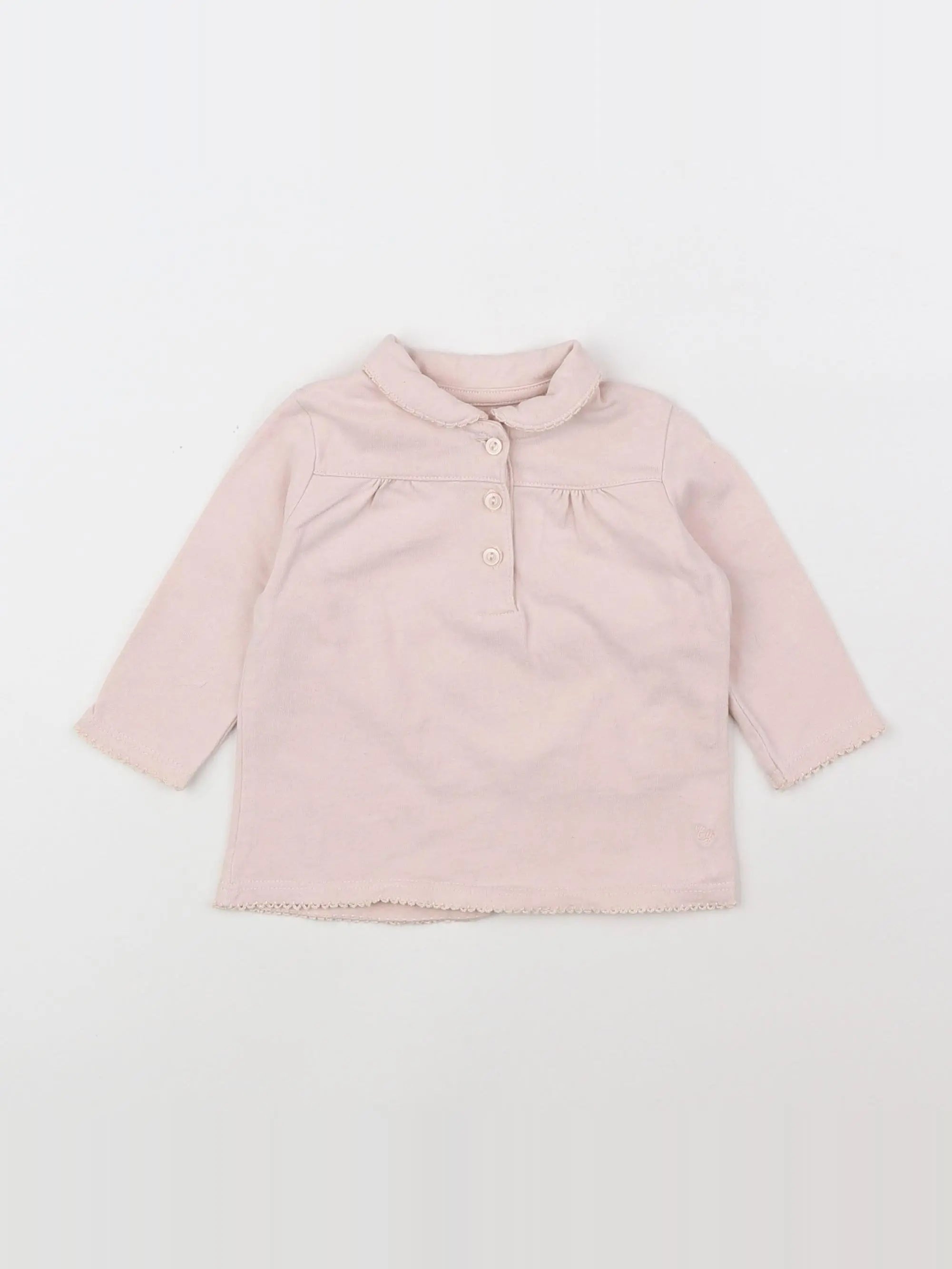 Cyrillus - tee-shirt rose - 9 mois