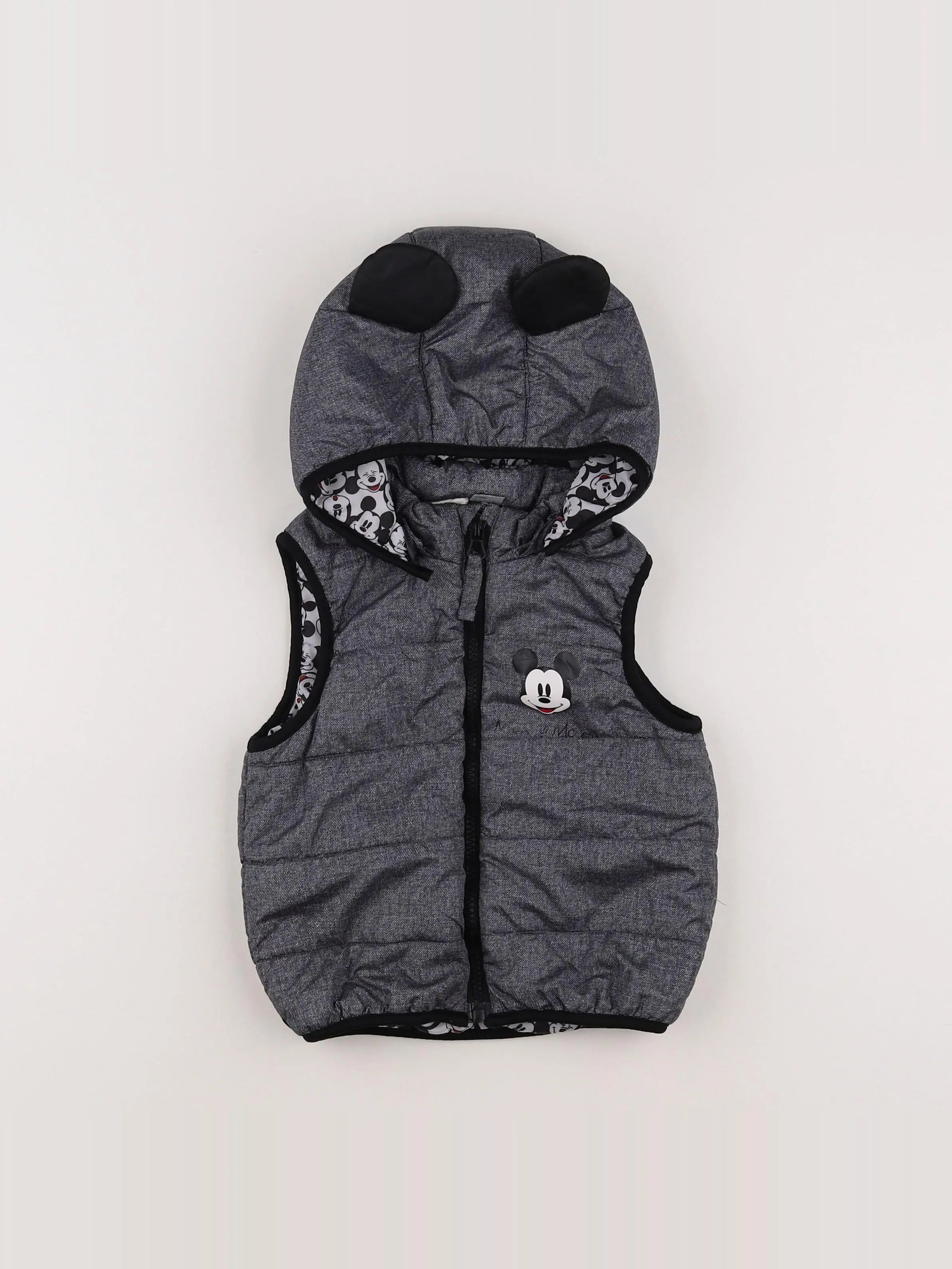 H&M - doudoune gris - 12/18 mois