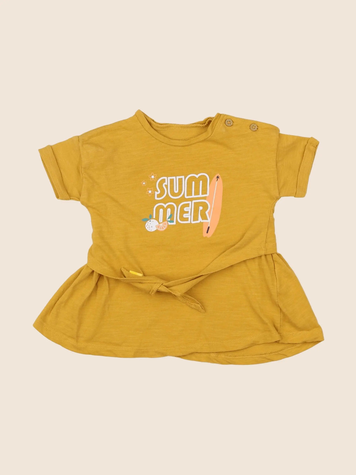 Vertbaudet - robe jaune - 6 mois