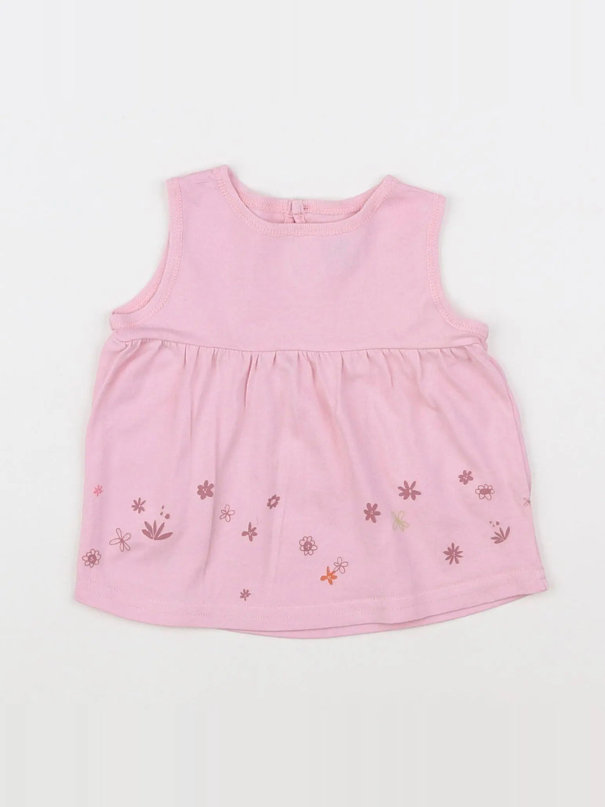 Petit Bateau - débardeur rose - 12 mois