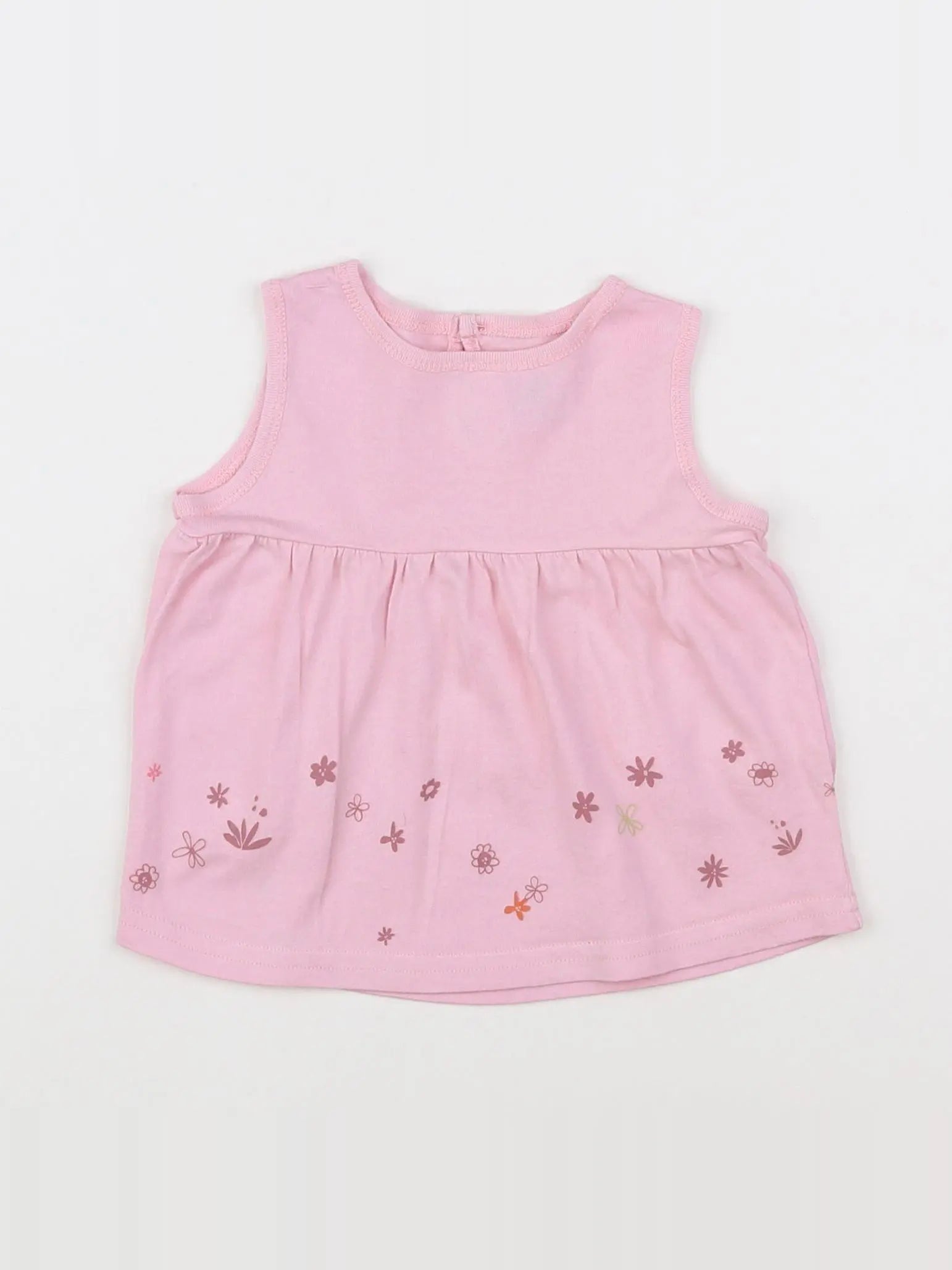 Petit Bateau - débardeur rose - 12 mois