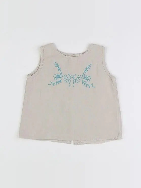 Bonnet à Pompon - blouse gris - 18 mois