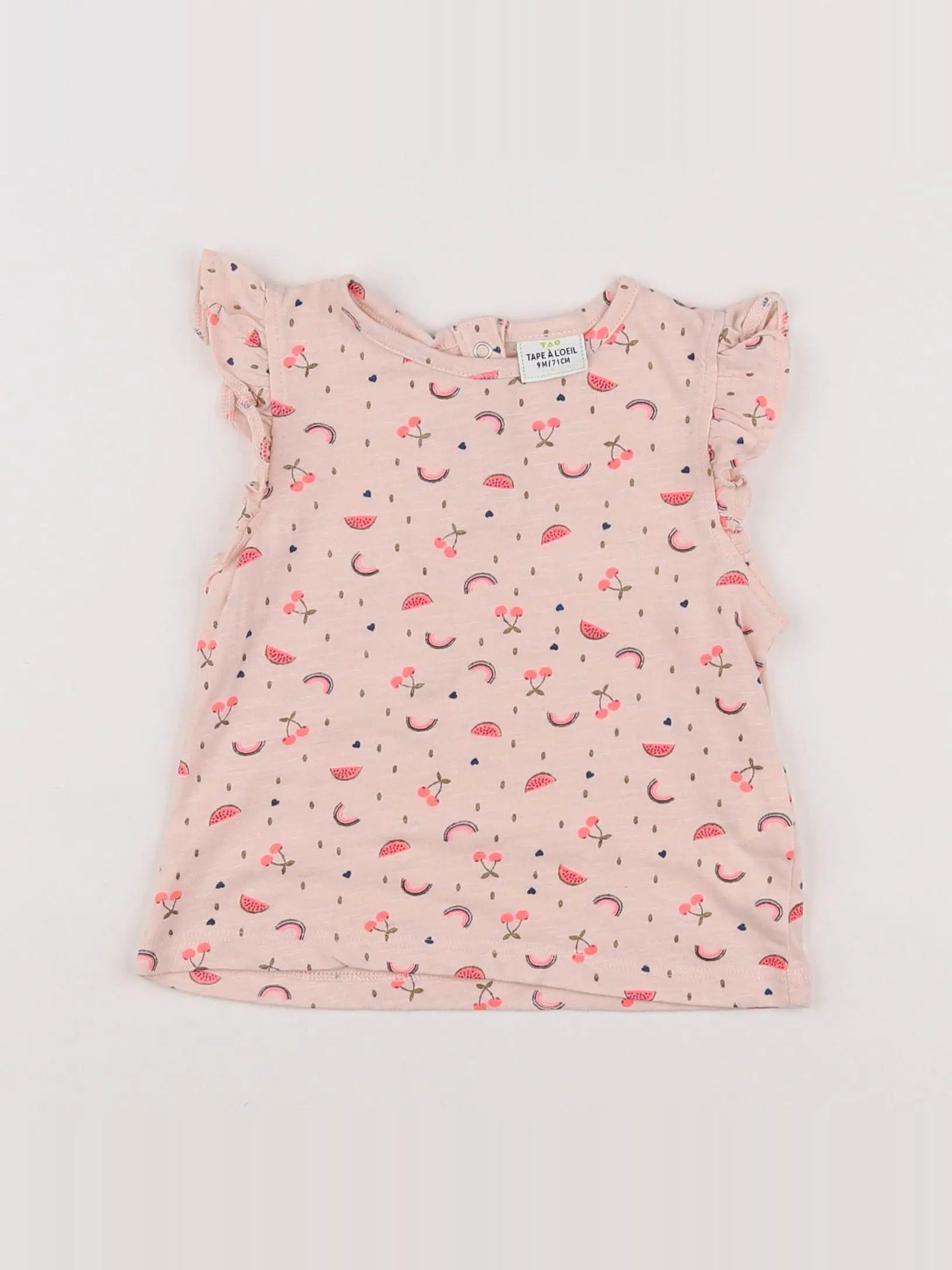 Tape à l'oeil - tee-shirt rose - 9 mois