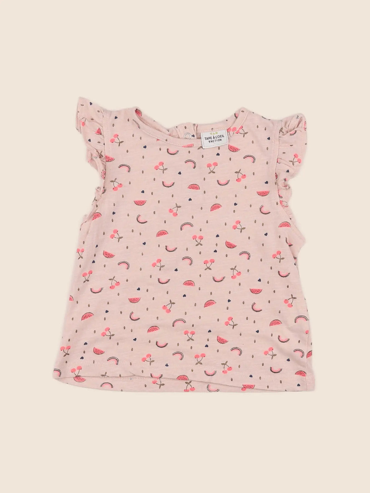 Tape à l'oeil - tee-shirt rose - 9 mois