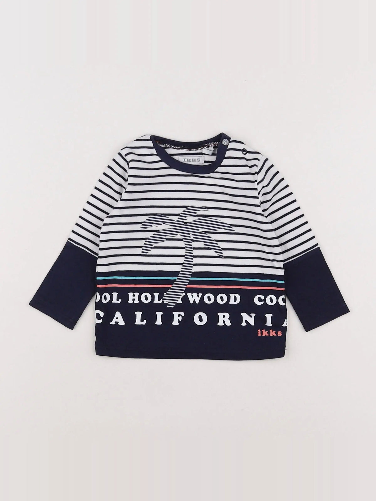 IKKS - tee-shirt bleu - 6 mois