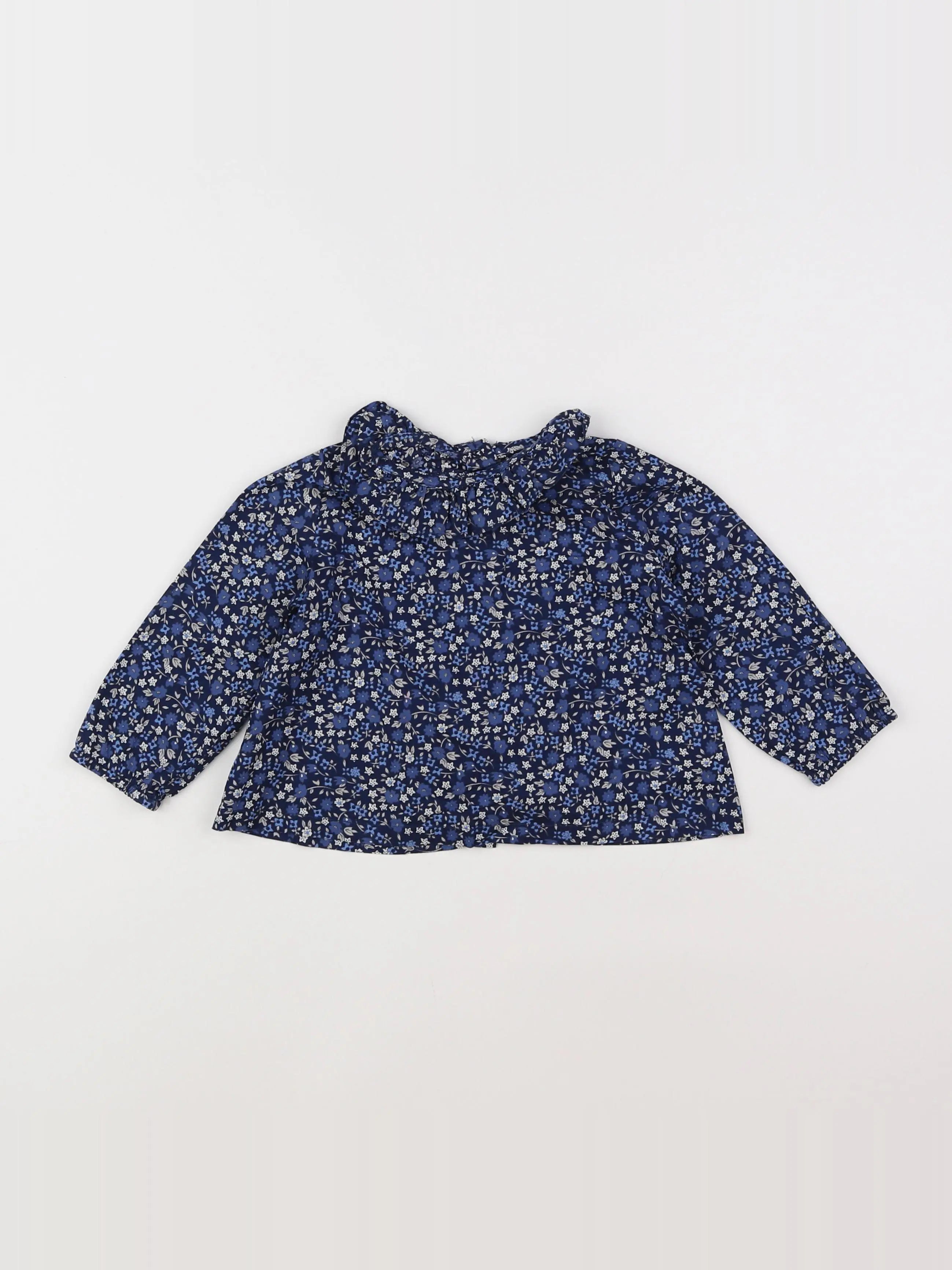 Eden & Victor - blouse bleu - 12 mois