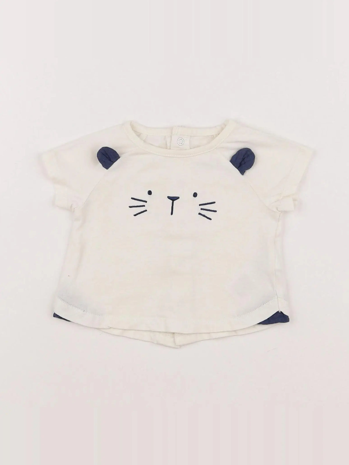 Vertbaudet - tee-shirt blanc - 3 mois