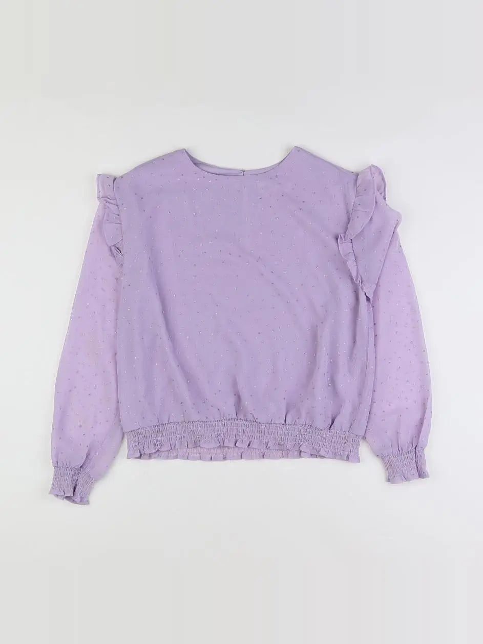 H&M - blouse violet - 11/12 ans