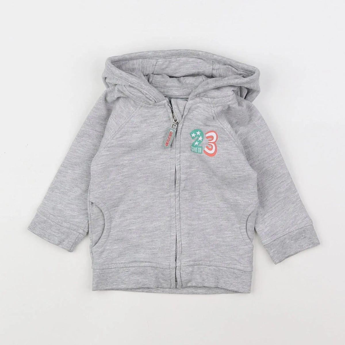 Vertbaudet - sweat gris - 6 mois