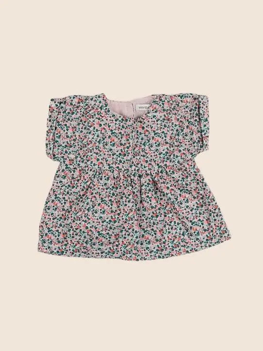 Vertbaudet - blouse vert - 6 mois