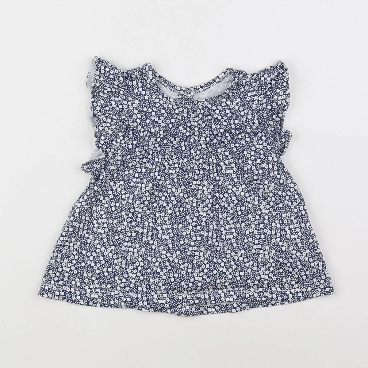 Vertbaudet - tee-shirt bleu - 12 mois