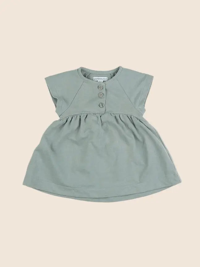 Vertbaudet - robe vert - 6 mois