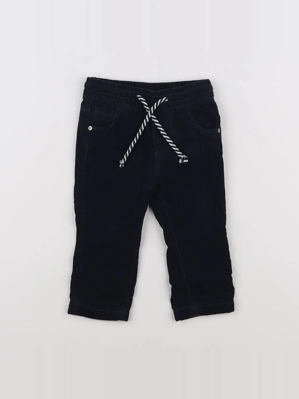 Tape à l'oeil - pantalon doublé bleu - 6 mois