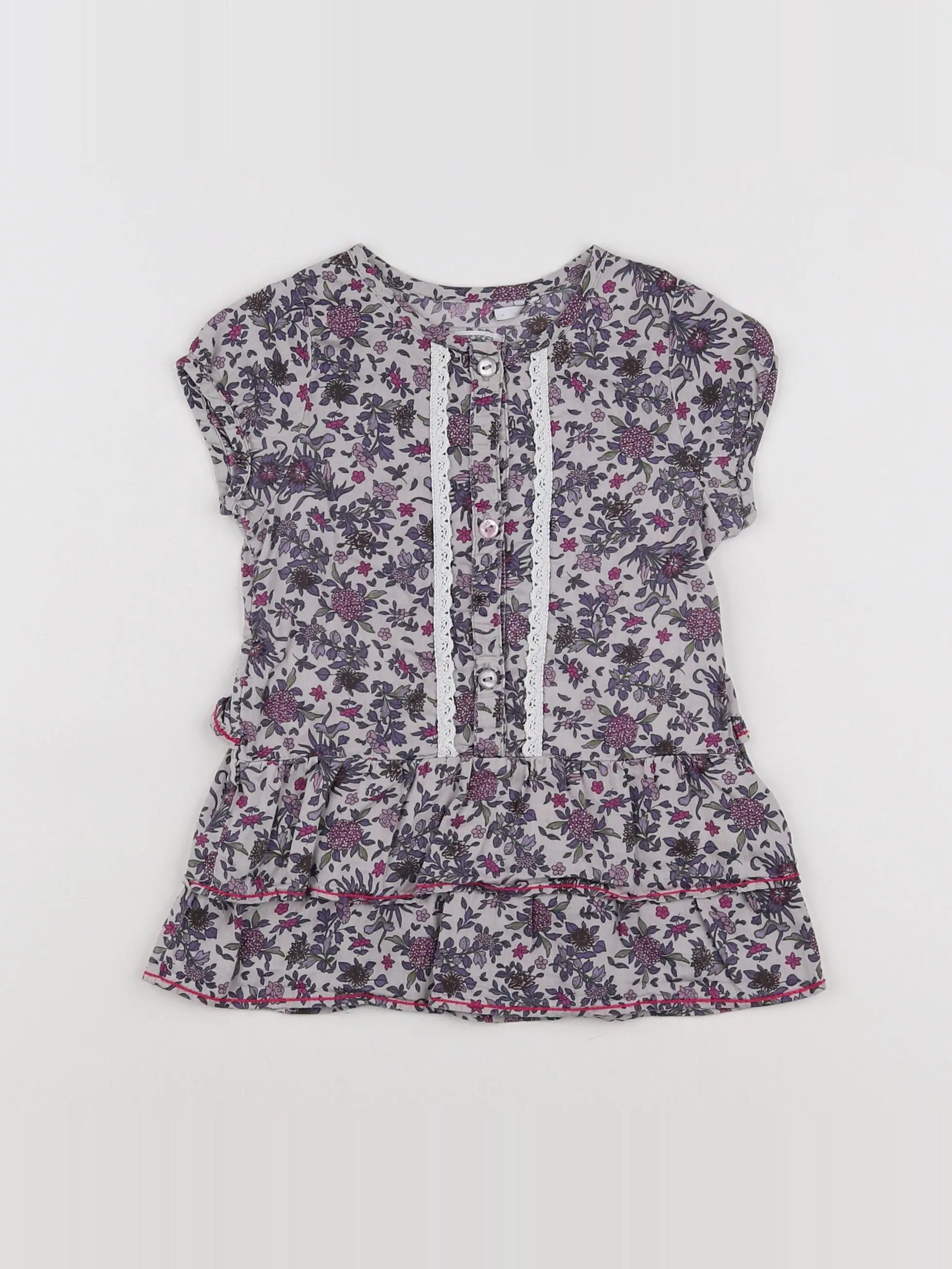IKKS - robe violet - 12 mois