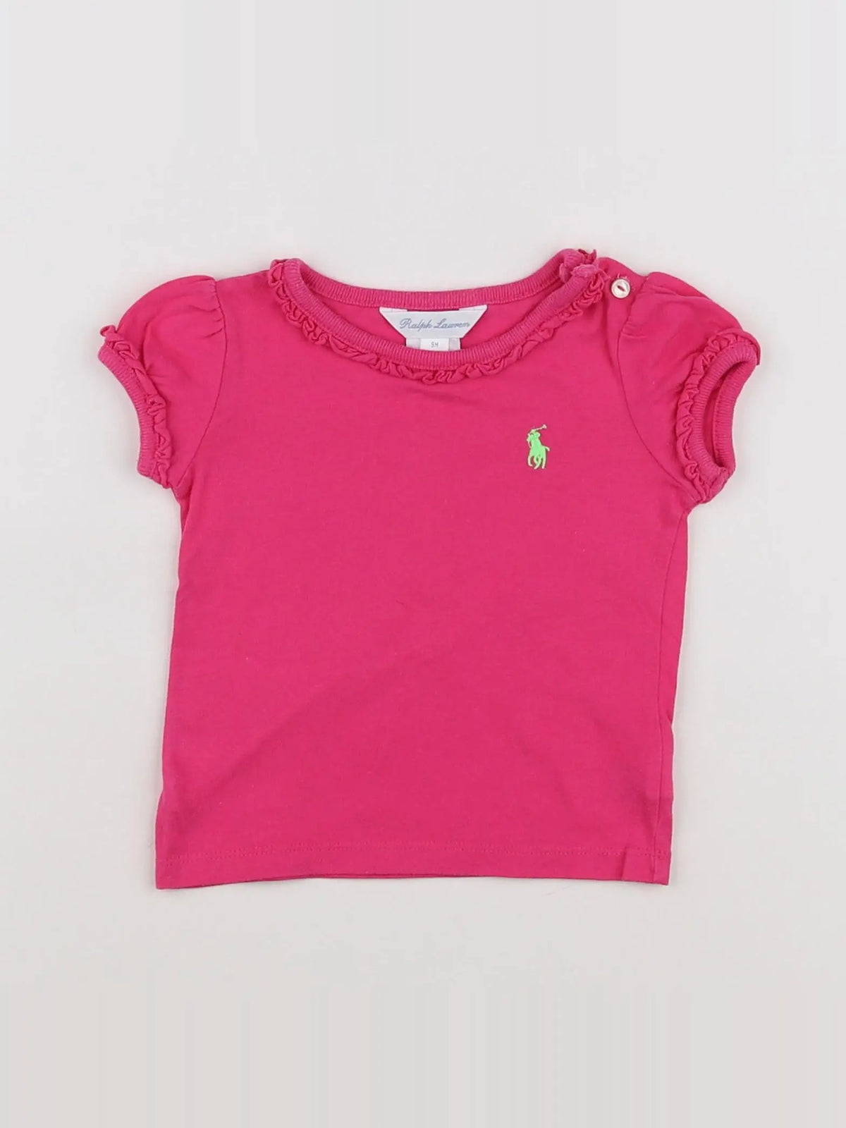 Ralph Lauren - tee-shirt rose - 9 mois