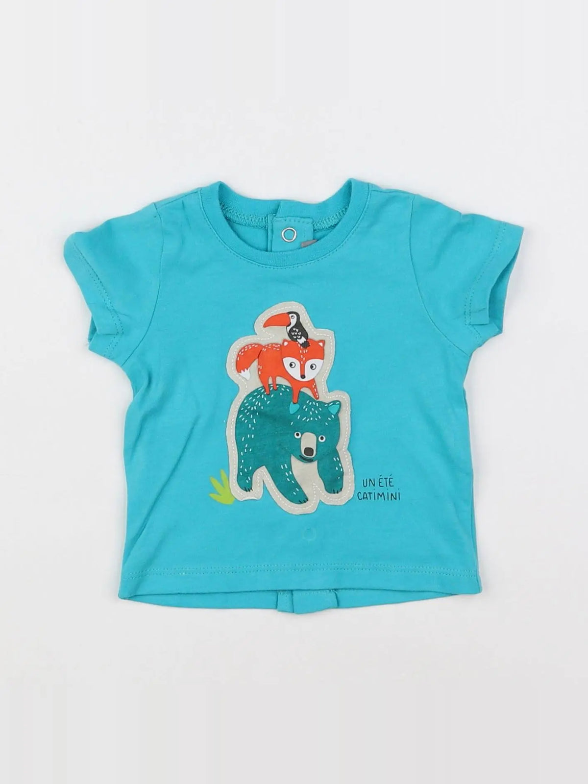Catimini - tee-shirt bleu - 1 mois