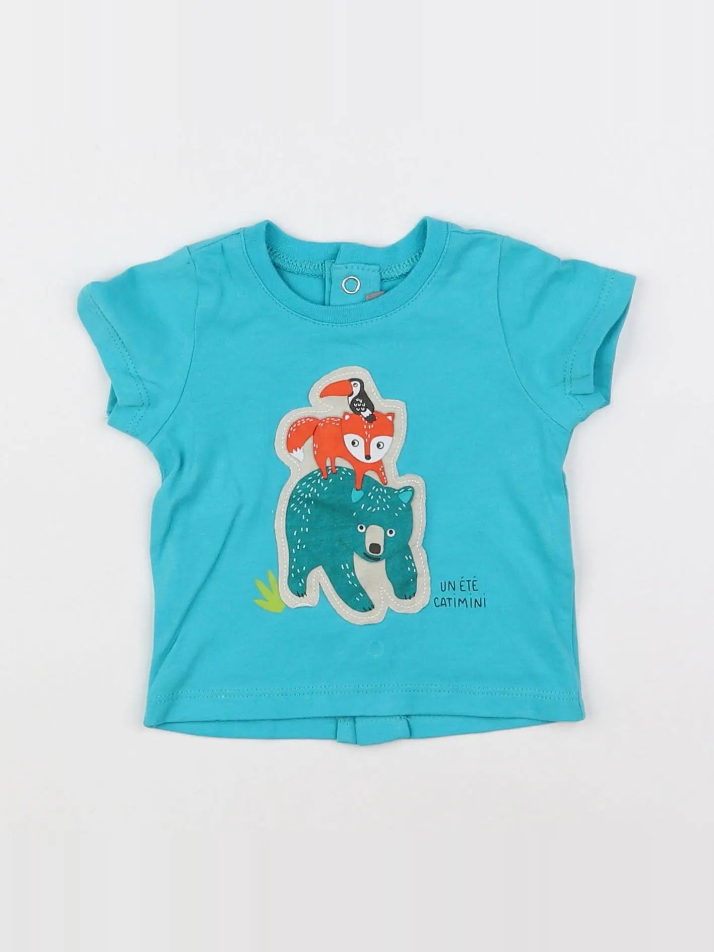 Catimini - tee-shirt bleu - 1 mois