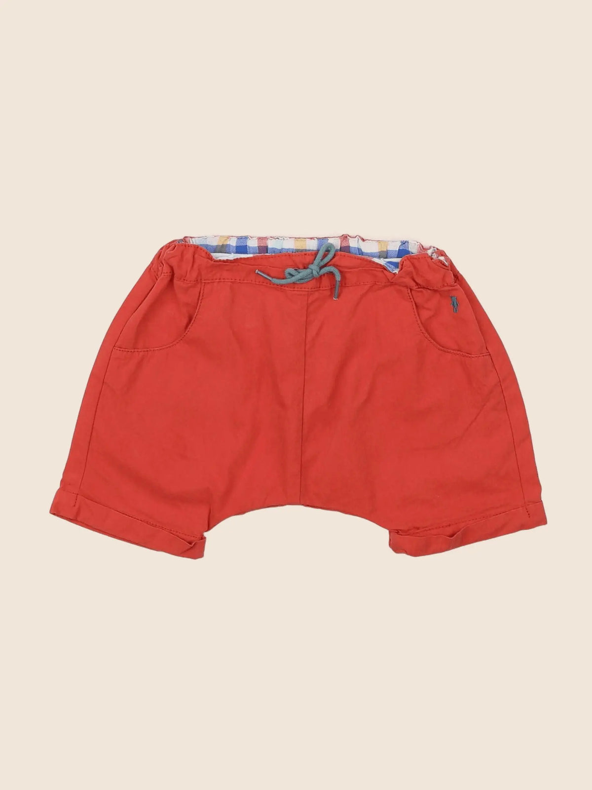 Natalys - short orange - 6 mois