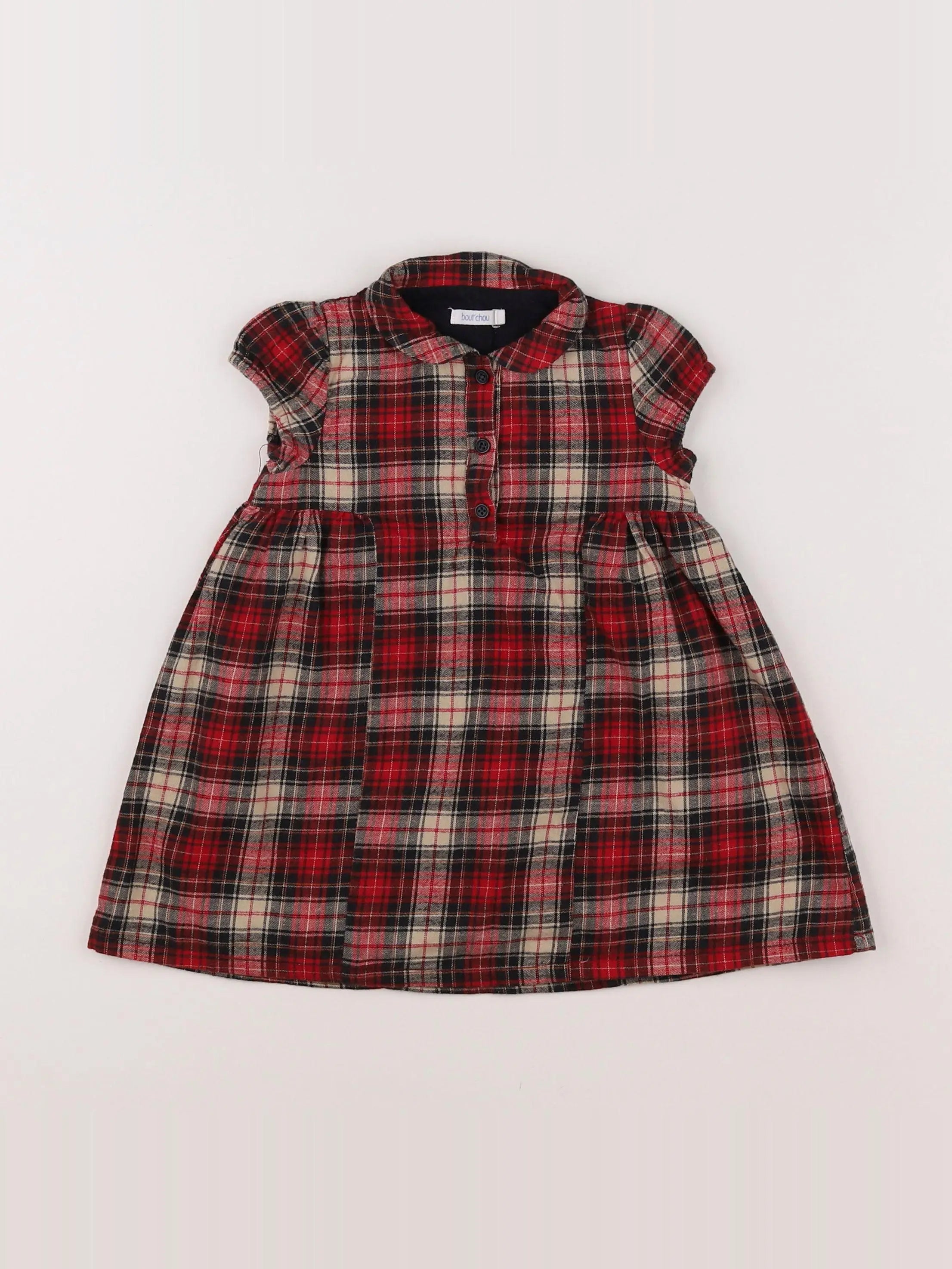 Boutchou - robe rouge - 9 mois
