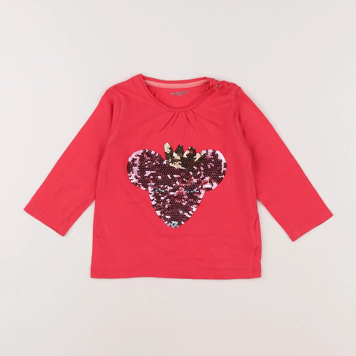 Vertbaudet - tee-shirt rose - 18 mois