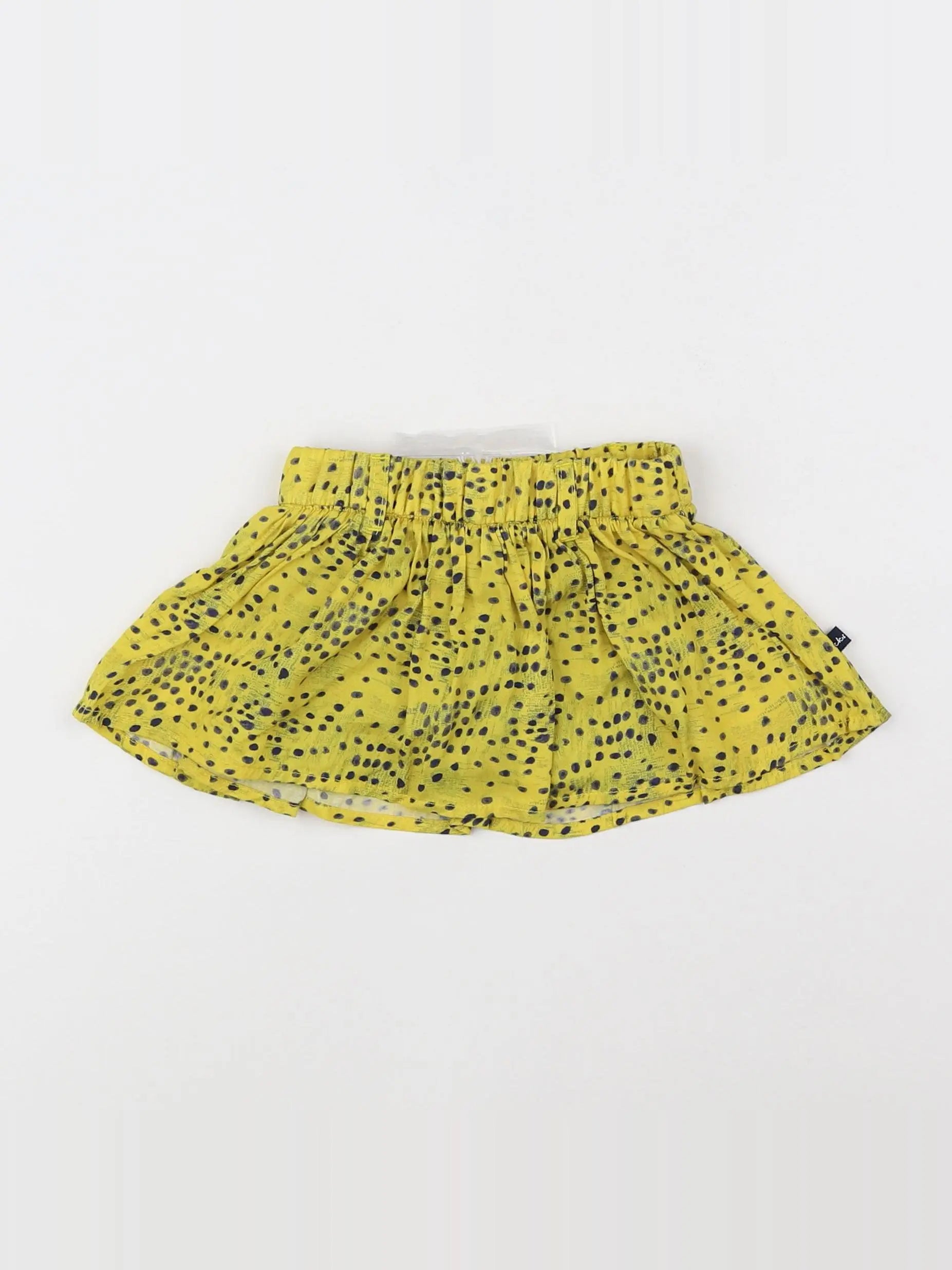 IKKS - jupe short jaune, bleu (état neuf) - 6 mois