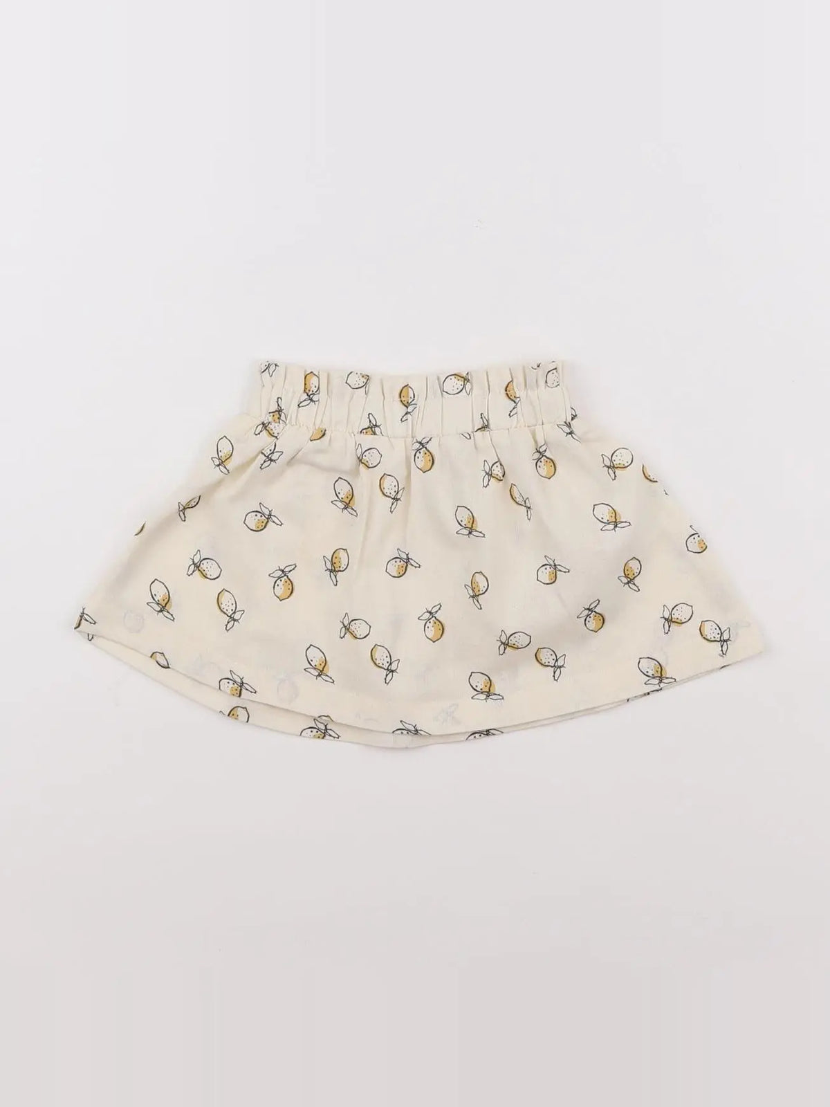 Vertbaudet - jupe beige, jaune - 9 mois