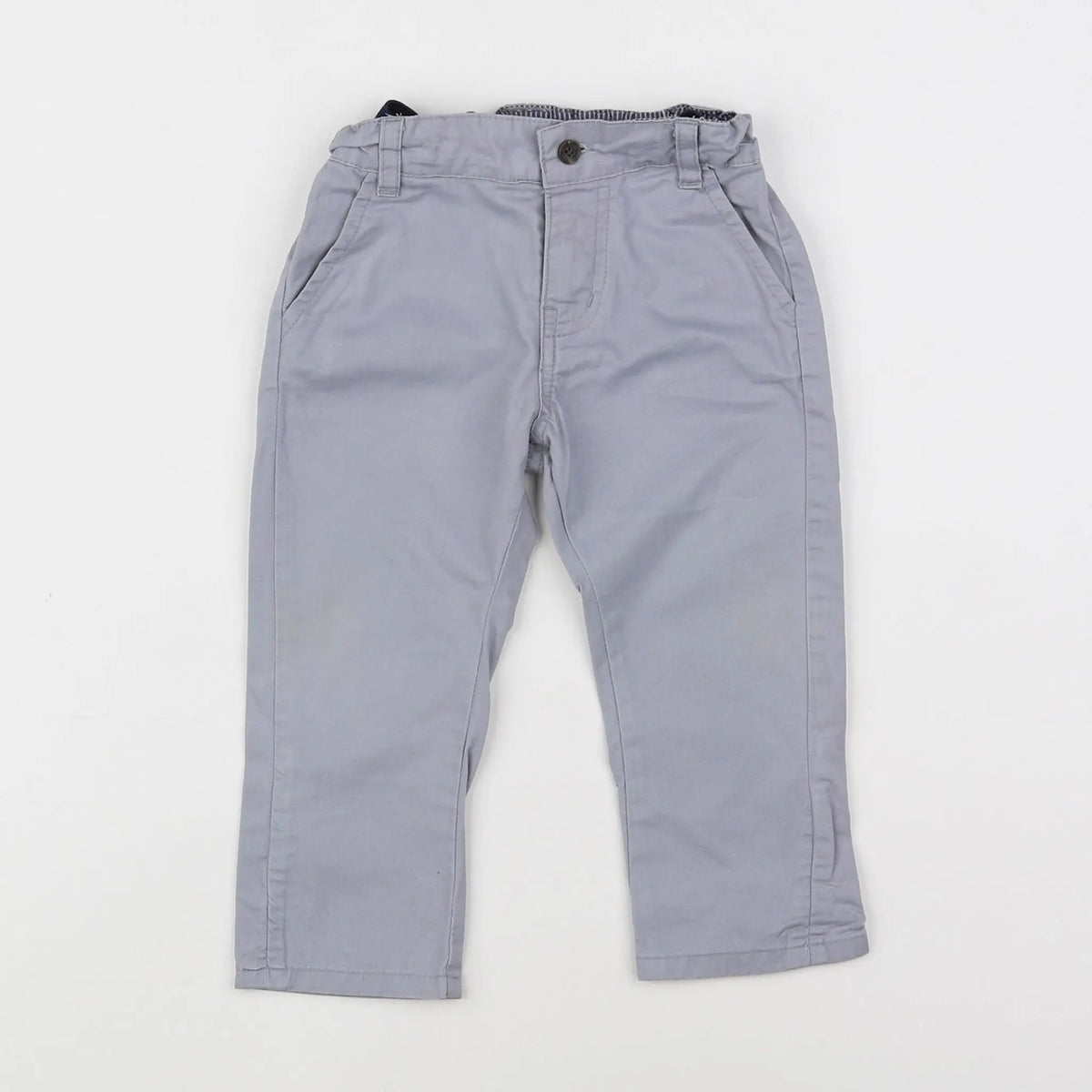 Vertbaudet - pantalon gris - 12 mois