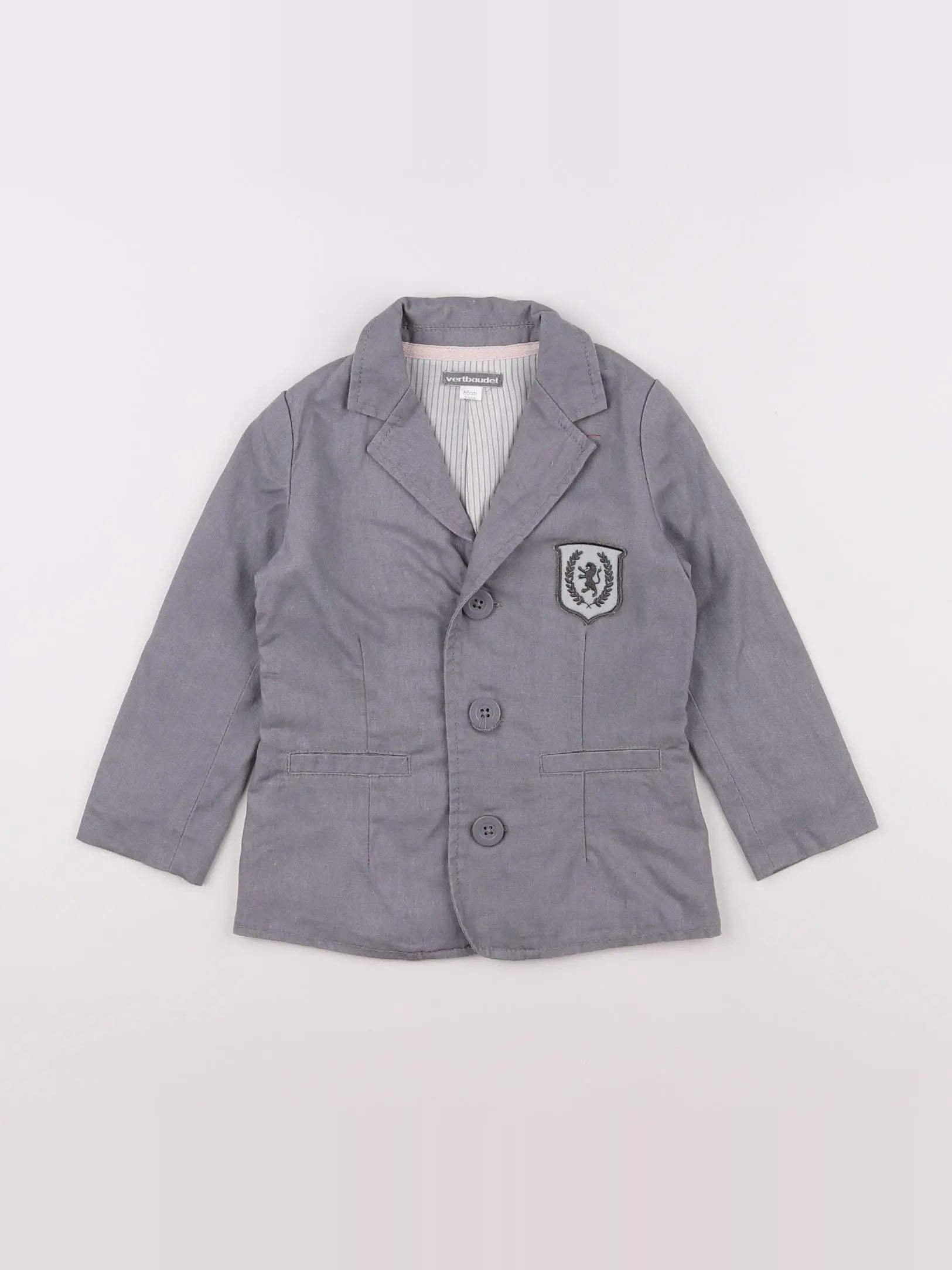 Vertbaudet - veste gris - 2 ans