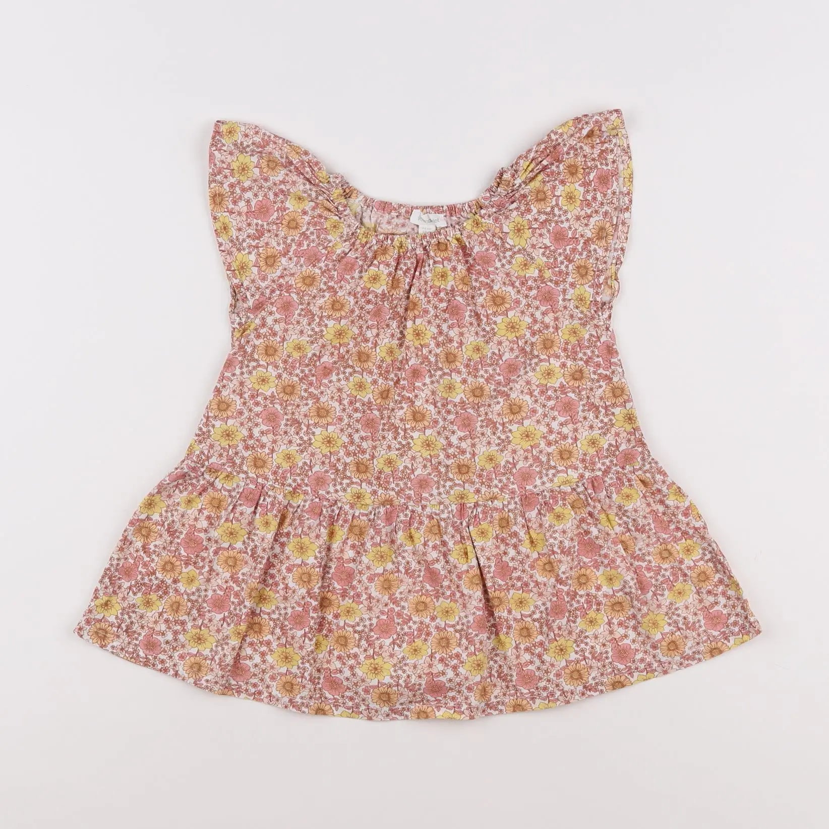 Vertbaudet - robe multicolore - 12 mois