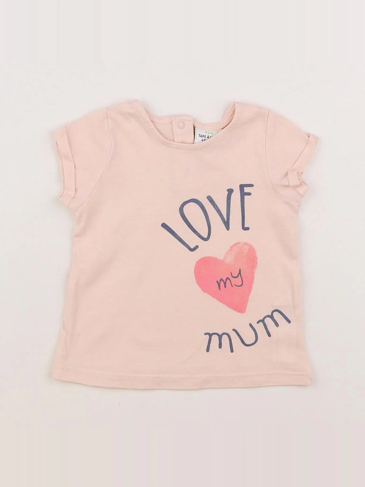 Tape à l'oeil - tee-shirt rose - 6 mois