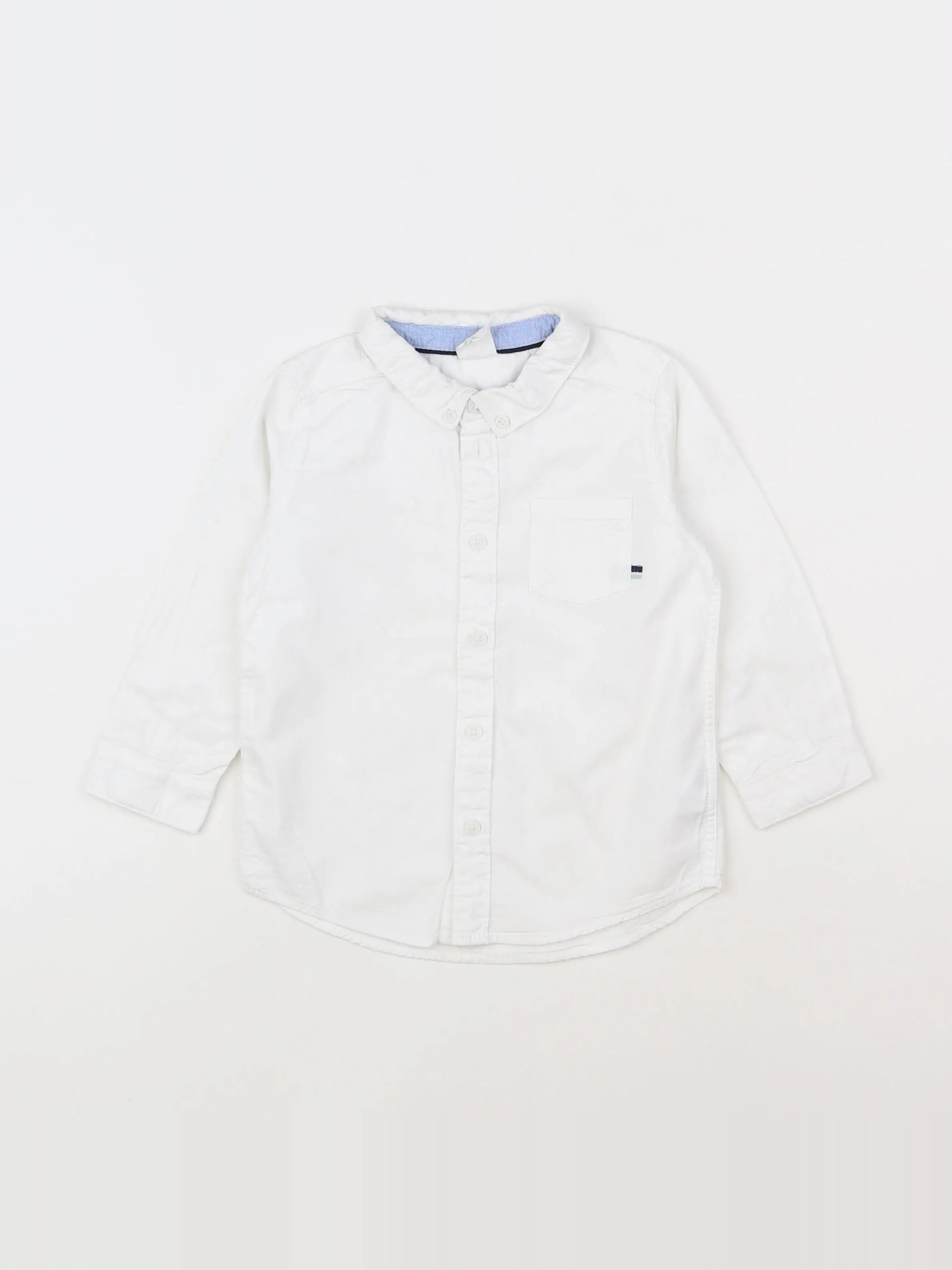 H&M - chemise blanc - 12/18 mois