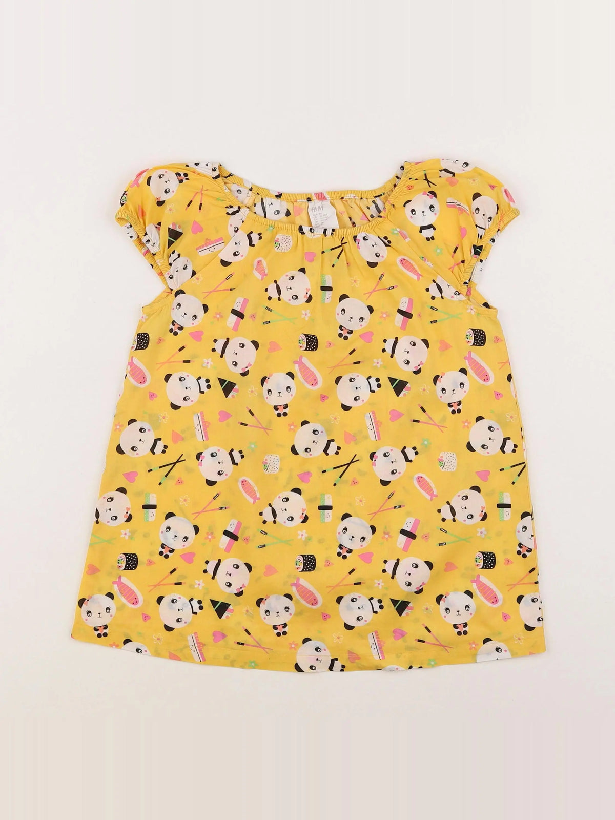 H&M - robe jaune - 12/18 mois