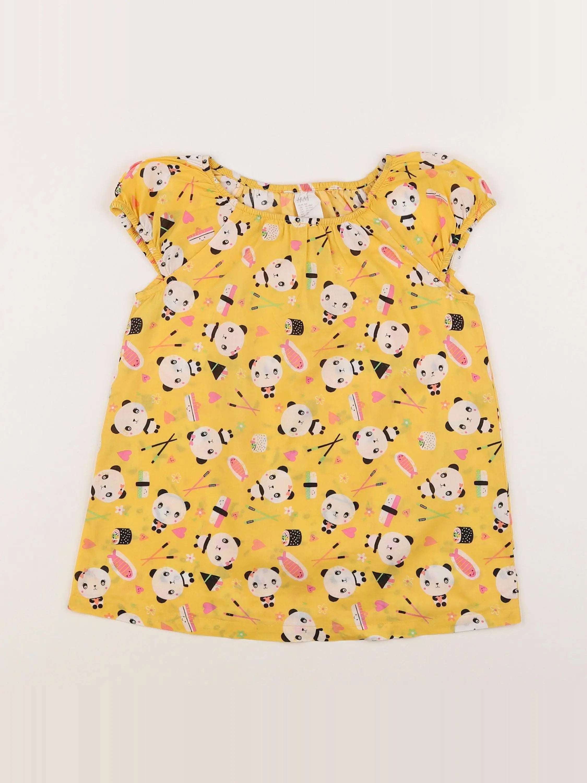 H&M - robe jaune - 12/18 mois